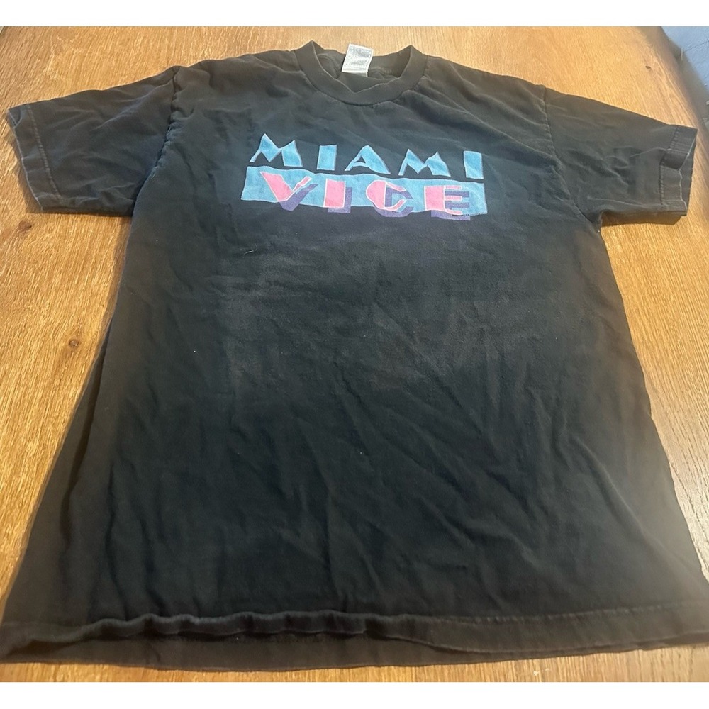 Vintage 80s Miami Vice Philip Michael Thomas Shirt 1985 Size Large
